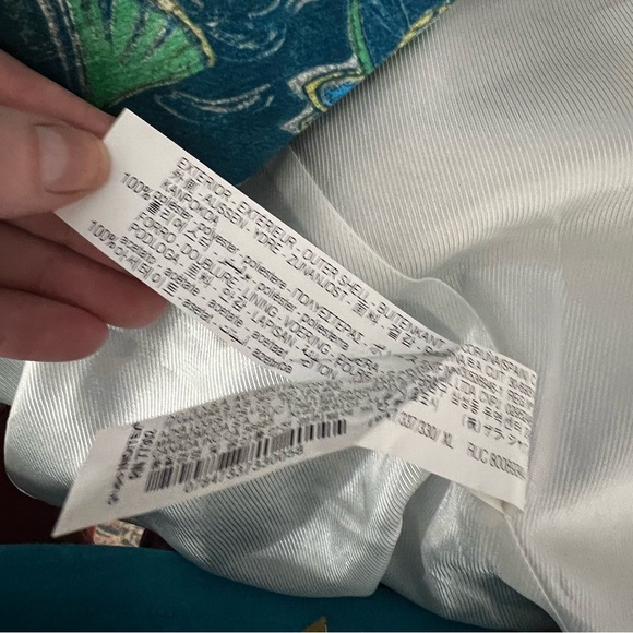 ZARA Blue green Paisley nwt Blazer Jacket Open
Front Floral Lined extra large - Picture 11 of 14